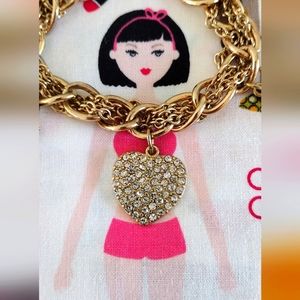 Guess Gold-Tone Romantic Charm Bracelet